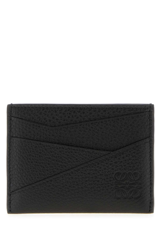 Black leather Puzzle card holder Black LOEWE (C510Q77X12) Black leather Puzzle card holder Black LOEWE (C510Q77X12)