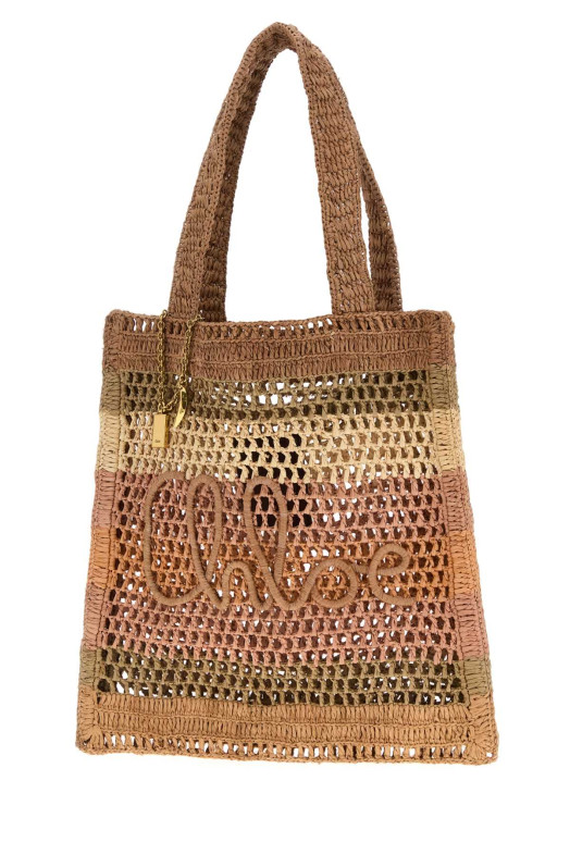 Embroidered raffia small Summer Banana shopping bag CHLOE (CH25AS901P73) Embroidered raffia small Summer Banana shopping bag CHLOE (CH25AS901P73)