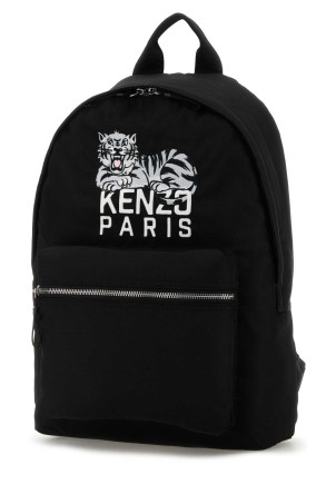 Black fabric KENZO Happy Tiger backpack Black KENZO (FF65SA613F29) Black fabric KENZO Happy Tiger backpack Black KENZO (FF65SA613F29)