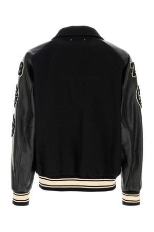 Black wool bomber jacket GOLDEN GOOSE DELUXE BRAND (GMP01296P000940)