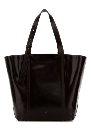 Dark brown leather 24.7 shopping bag GOLDEN GOOSE DELUXE BRAND (GWA00694A000749)