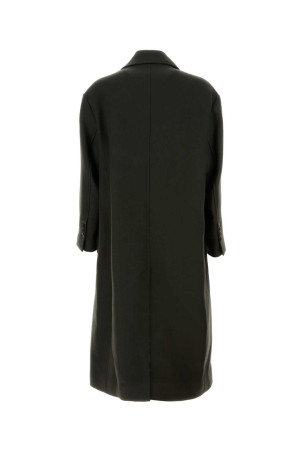 Charcoal wool coat AMI (HCO458WV0078)