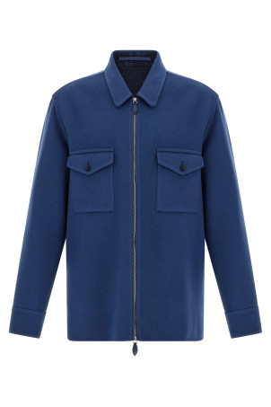Double cloth overshirt Blue Double cloth overshirt Blue