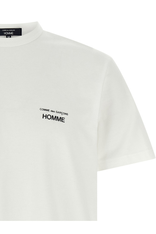 Футболка з логотипом Чорно-сіра COMME DES GARҪONS HOMME HPT1013 Футболка з логотипом Чорно-сіра COMME DES GARҪONS HOMME HPT1013