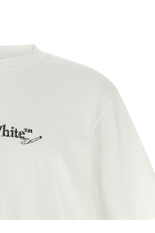 'Scribble Arrow Skate' T-shirt Black-grey