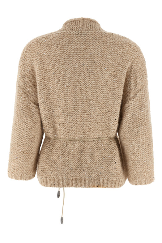 Кардиган з муліне-пряжі Бежевий E99728F03A09243044