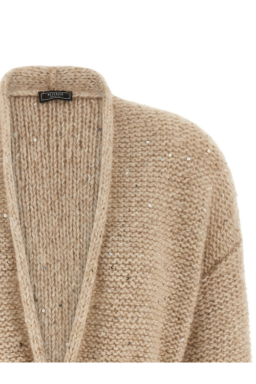 Кардиган з муліне-пряжі Бежевий E99728F03A09243044