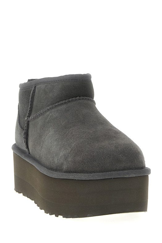 Ботильоны «Classic Ultra Mini Platform» Серые 1135092CHRC