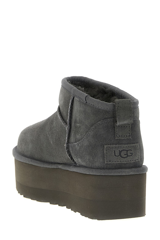 Ботильоны «Classic Ultra Mini Platform» Серые 1135092CHRC