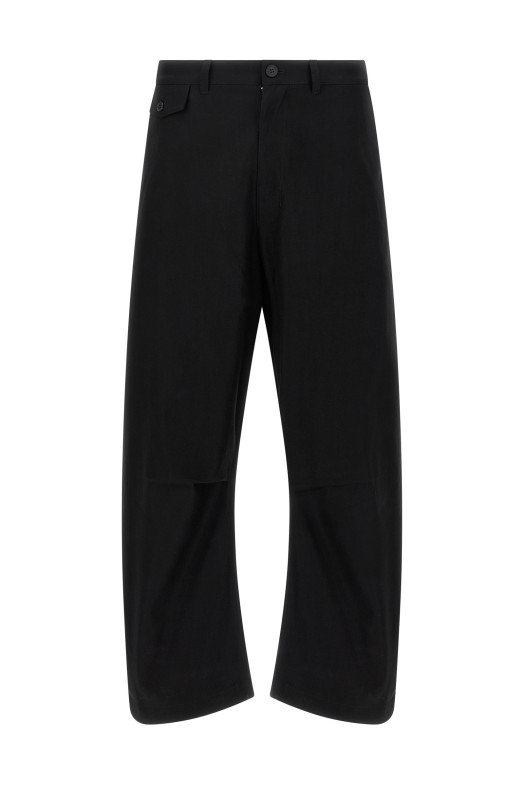 Брюки с закругленными штанинами Черный COMME DES GARҪONS HOMME HPP0041 Брюки с закругленными штанинами Черный COMME DES GARҪONS HOMME HPP0041