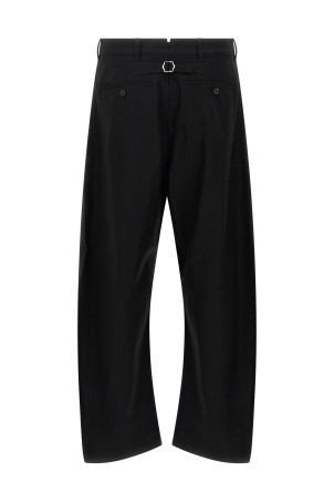 Штани з вигнутими штанинами Чорні COMME DES GARҪONS HOMME HPP0041 Штани з вигнутими штанинами Чорні COMME DES GARҪONS HOMME HPP0041