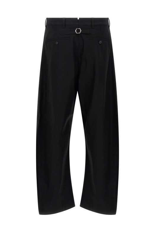 Брюки с закругленными штанинами Черный COMME DES GARҪONS HOMME HPP0041 Брюки с закругленными штанинами Черный COMME DES GARҪONS HOMME HPP0041