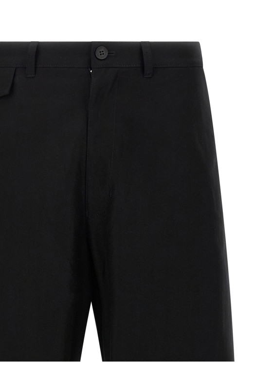 Брюки с закругленными штанинами Черный COMME DES GARҪONS HOMME HPP0041 Брюки с закругленными штанинами Черный COMME DES GARҪONS HOMME HPP0041