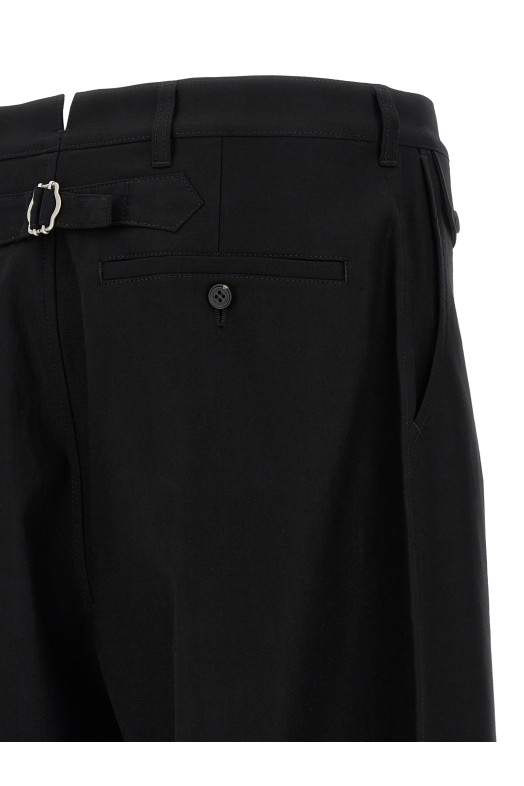 Брюки с закругленными штанинами Черный COMME DES GARҪONS HOMME HPP0041 Брюки с закругленными штанинами Черный COMME DES GARҪONS HOMME HPP0041