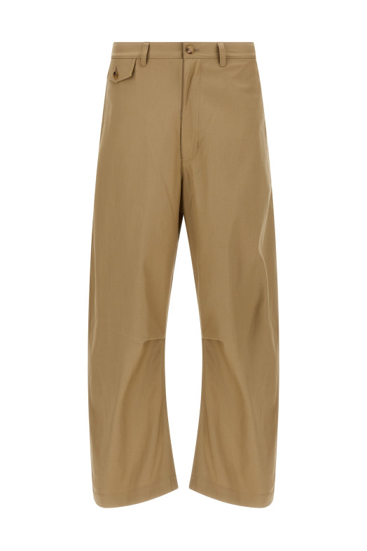 Curved leg pants Beige Curved leg pants Beige
