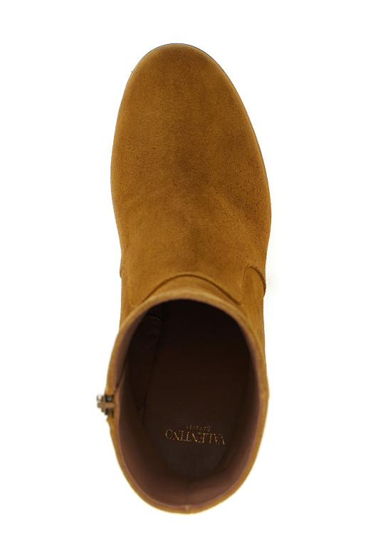 Valentino Garavani 'Fawcette' ankle boots Beige