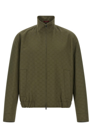 GG fabric bomber jacket Green GG fabric bomber jacket Green