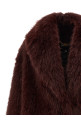Искусственный меховой пальто бордо ELISABETTA FRANCHI CP69A58E2EA4 Искусственный меховой пальто бордо ELISABETTA FRANCHI CP69A58E2EA4