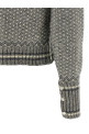 'Fairisle Jersey Float' cardigan Gray