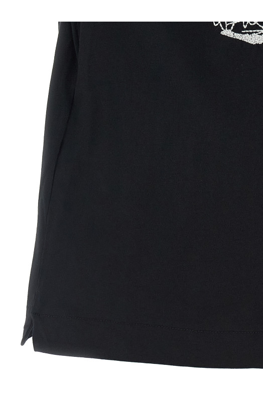 'Scribble Arrow Skate' T-shirt Black-grey