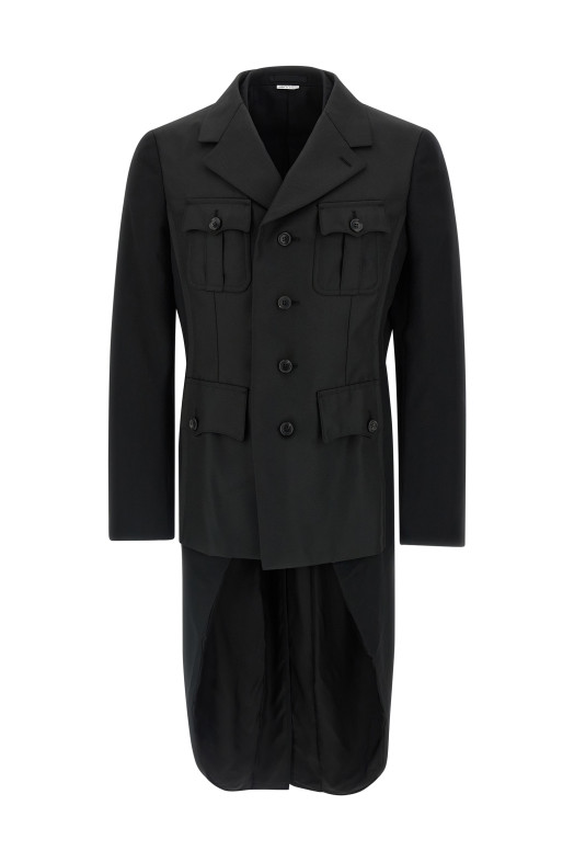 Двухслойный блейзер Черный COMME DES GARÇONS HOMME PLUS PPJ0411
