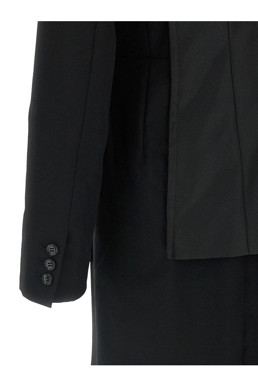 Двухслойный блейзер Черный COMME DES GARÇONS HOMME PLUS PPJ0411