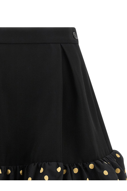 Спідниця з вставкою Polka Dots, чорна MOSCHINO A011154371555 Спідниця з вставкою Polka Dots, чорна MOSCHINO A011154371555