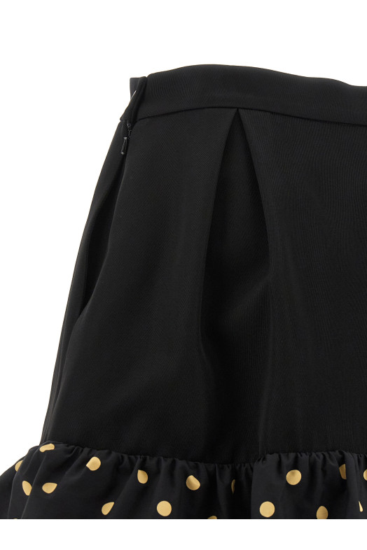 Спідниця з вставкою Polka Dots, чорна MOSCHINO A011154371555 Спідниця з вставкою Polka Dots, чорна MOSCHINO A011154371555
