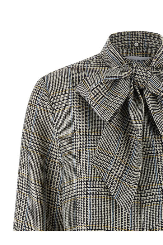 Сорочка в клітинку «Принц Уельський» різнокольорова THOM BROWNE FLL210AF1057980 Сорочка в клітинку «Принц Уельський» різнокольорова THOM BROWNE FLL210AF1057980
