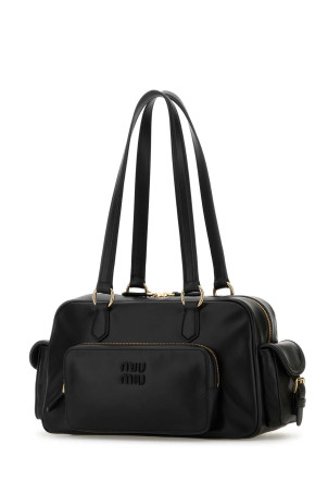 Чорна шкіряна сумка через плече Black MIU MIU (5BB1792ICY) Чорна шкіряна сумка через плече Black MIU MIU (5BB1792ICY)