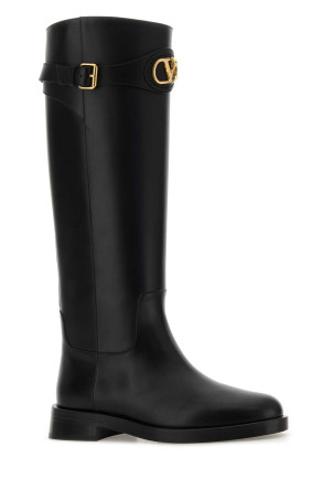 Black leather VLogo Signature boots Black VALENTINO GARAVANI (7W2S0MT1DSH)