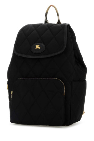 Black fabric Horseshoe backpack Black BURBERRY (8114394)