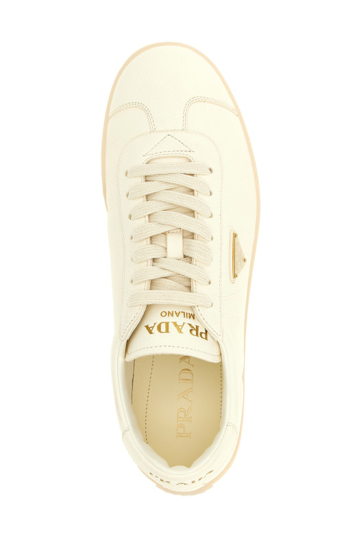 Кросівки з оленячої шкіри Білі PRADA 2EE394FG000013F0304 Кросівки з оленячої шкіри Білі PRADA 2EE394FG000013F0304