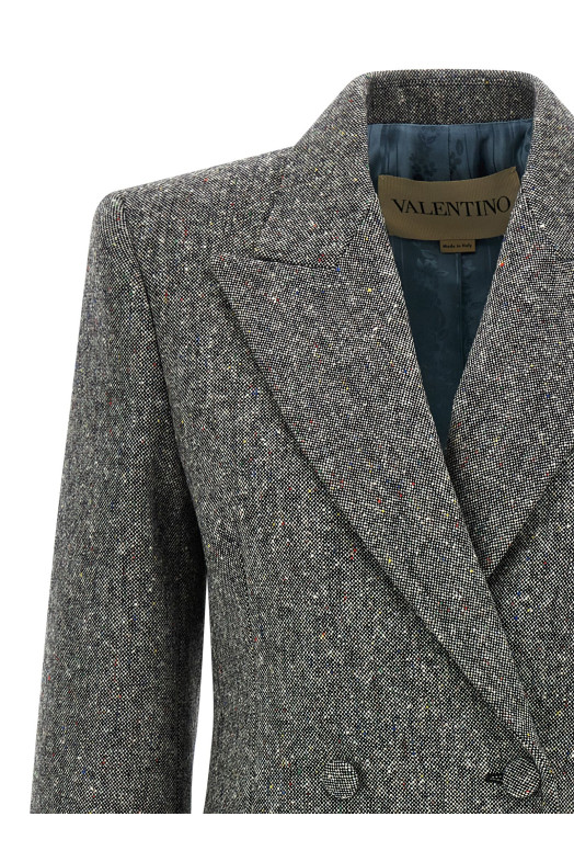 Двубортный блейзер Valentino Garavani Серый B0CE4V29R20AN Двубортный блейзер Valentino Garavani Серый B0CE4V29R20AN