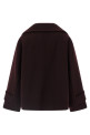 Двубортное короткое пальто бордо CHLOÉ CH25WMA9627256B Двубортное короткое пальто бордо CHLOÉ CH25WMA9627256B