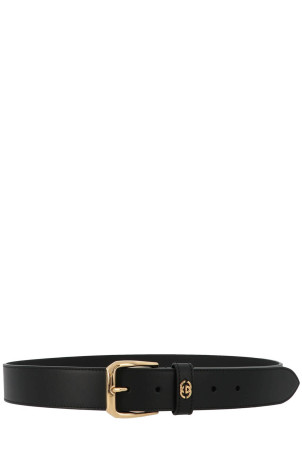 Ремінь з квадратною пряжкою Чорний GUCCI 673921AP00G1000