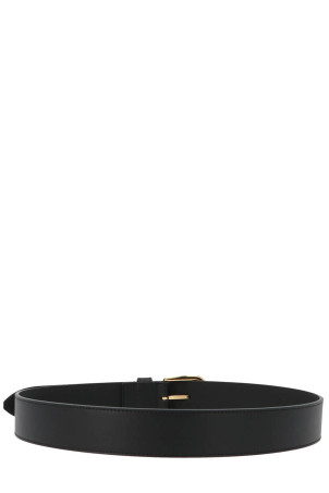 Ремінь з квадратною пряжкою Чорний GUCCI 673921AP00G1000