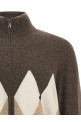 Кардиган Argyle Brown BALLANTYNE B2K03612KA894500 Кардиган Argyle Brown BALLANTYNE B2K03612KA894500