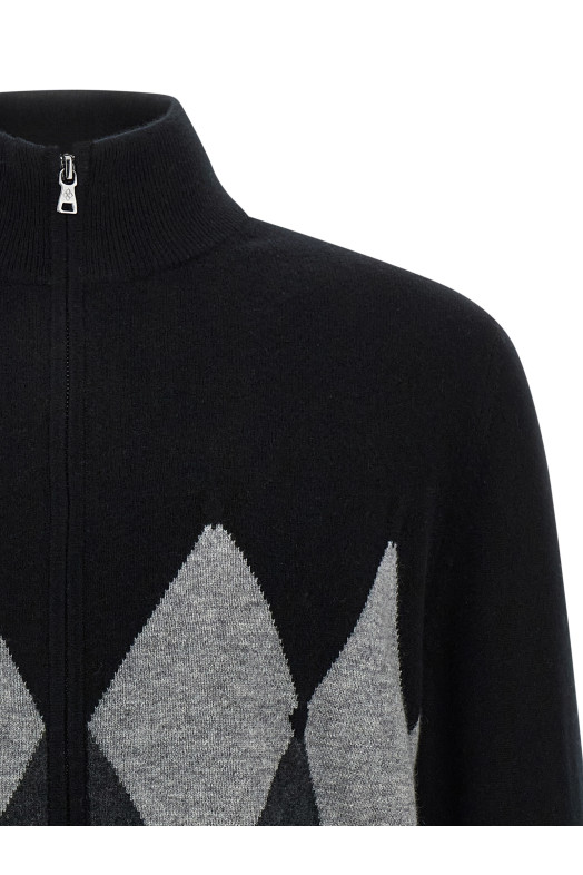 Кардиган Argyle Black BALLANTYNE B2K03612KA895500 Кардиган Argyle Black BALLANTYNE B2K03612KA895500
