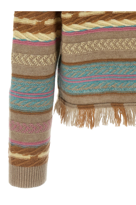 Свитер «Western Stripe» Разноцветный W34819AMTAUPECOMBO