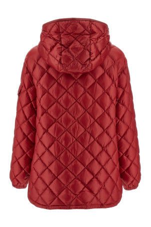 Діамантова стьобана пухова куртка Червона MONCLER K20932F00013595ZZ46C