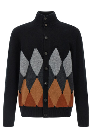 Кардиган Argyle Black BALLANTYNE B2K1467K0A895500 Кардиган Argyle Black BALLANTYNE B2K1467K0A895500