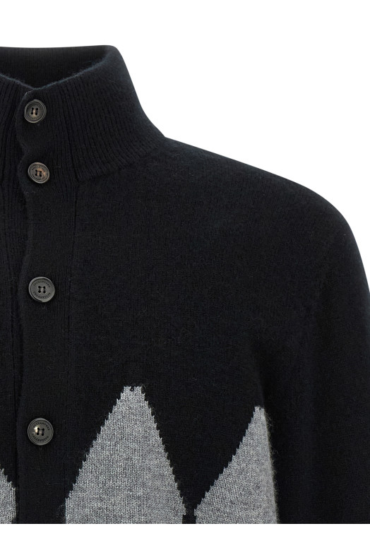 Кардиган Argyle Black BALLANTYNE B2K1467K0A895500 Кардиган Argyle Black BALLANTYNE B2K1467K0A895500
