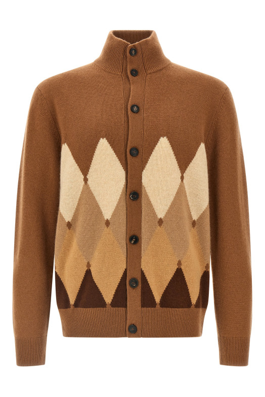 Кардиган Argyle Brown BALLANTYNE B2K1467K0A894093 Кардиган Argyle Brown BALLANTYNE B2K1467K0A894093