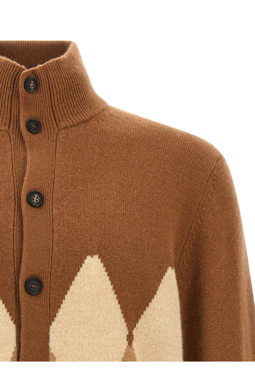 Кардиган Argyle Brown BALLANTYNE B2K1467K0A894093 Кардиган Argyle Brown BALLANTYNE B2K1467K0A894093