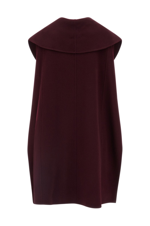 Double wool cape Bordeaux Double wool cape Bordeaux