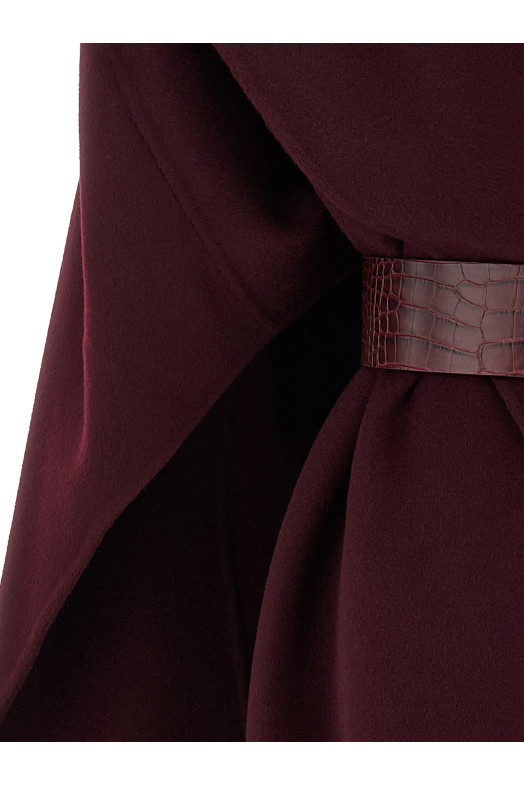 Double wool cape Bordeaux Double wool cape Bordeaux