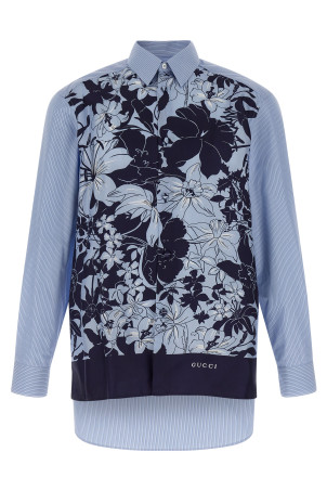 Floral silk shirt BLUE Floral silk shirt BLUE