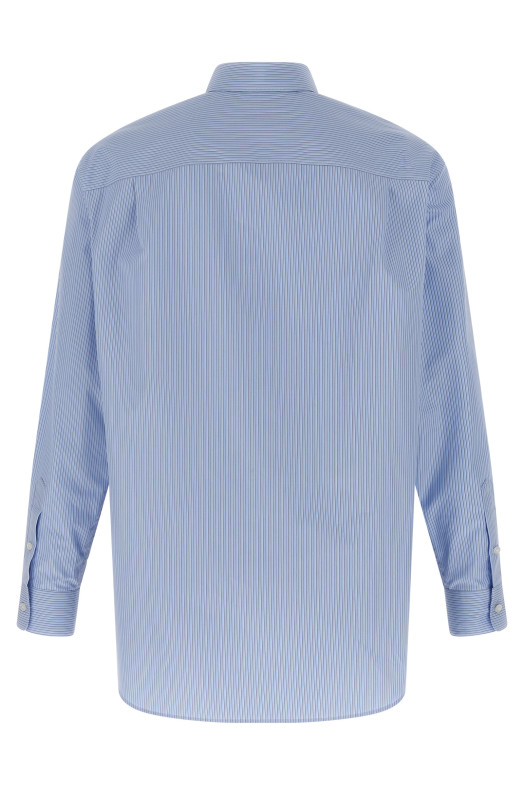 Floral silk shirt BLUE