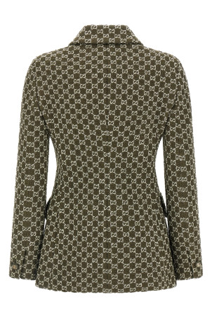 GG закручений блейзер Green GUCCI 835539ZASUE3027 GG закручений блейзер Green GUCCI 835539ZASUE3027